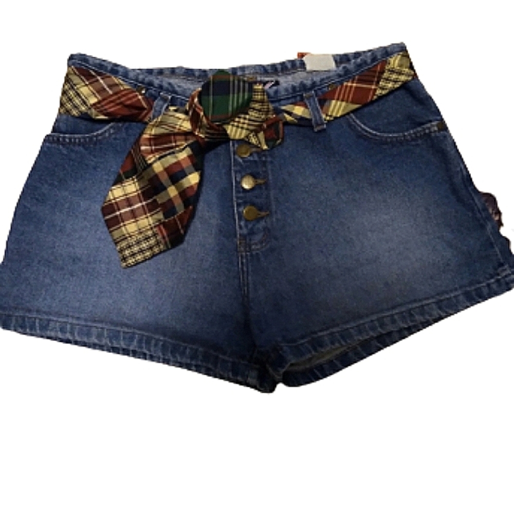 90's Vintage Authentic London Blues Buttonfly Jean Shorts Size 31